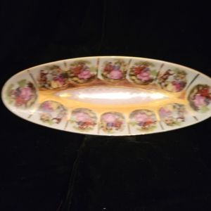 Royal Vienna 1940s Courting Couple, 1102 Relish/Celery dish